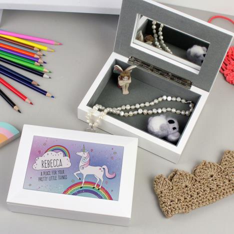 Personalised Unicorn Jewellery Box Extra Image 1